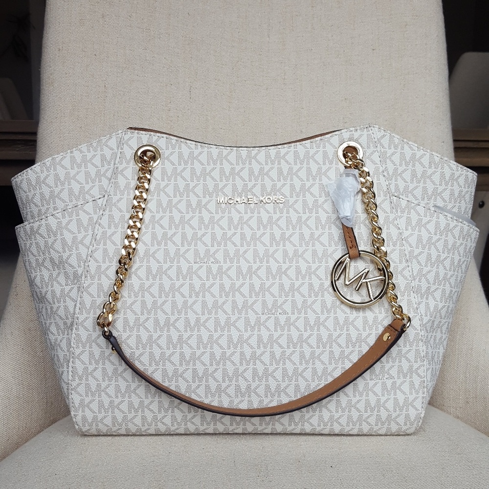 SOLD OUT NWT Michael Kors LG Chain shoulder Bag - Picture 1 of 7